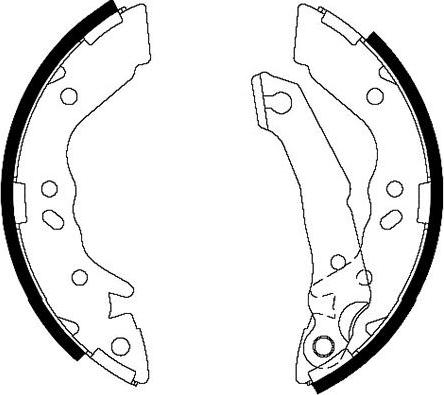 Kavo Parts BS-3405 - Bremžu loku komplekts autodraugiem.lv