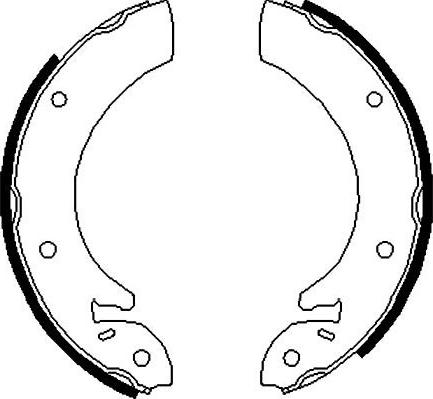 Kavo Parts BS-3408 - Bremžu loku komplekts autodraugiem.lv