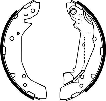 Kavo Parts BS-3416 - Bremžu loku komplekts autodraugiem.lv