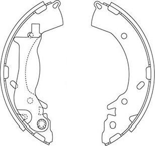 Kavo Parts BS-3417 - Bremžu loku komplekts autodraugiem.lv