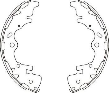 Kavo Parts BS-3420 - Bremžu loku komplekts autodraugiem.lv