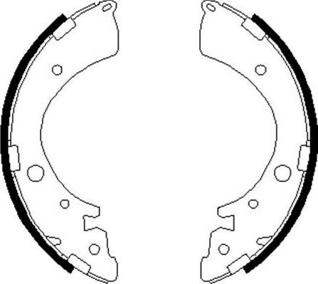 Kavo Parts KBS-2907 - Bremžu loku komplekts autodraugiem.lv