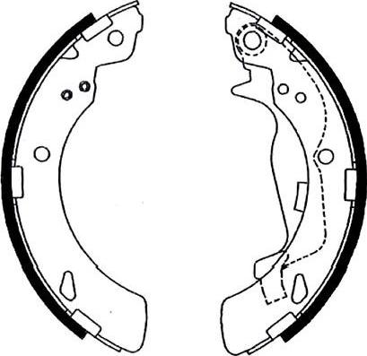 Kavo Parts BS-2912 - Bremžu loku komplekts autodraugiem.lv