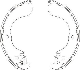 Kavo Parts BS-7439 - Bremžu loku komplekts autodraugiem.lv