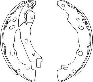 Kavo Parts BS-7435 - Bremžu loku komplekts autodraugiem.lv