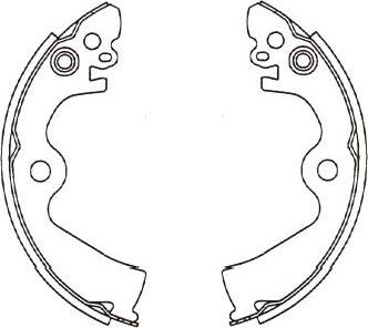 Kavo Parts BS-7437 - Bremžu loku komplekts autodraugiem.lv