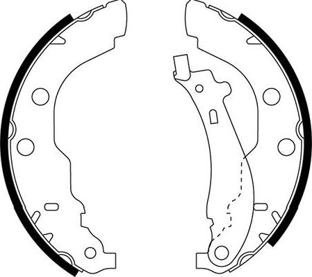 Kavo Parts BS-7424 - Bremžu loku komplekts autodraugiem.lv