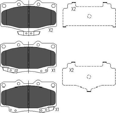 Kavo Parts KBP-9054 - Bremžu uzliku kompl., Disku bremzes autodraugiem.lv