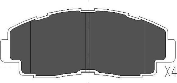 Kavo Parts KBP-9052 - Bremžu uzliku kompl., Disku bremzes autodraugiem.lv