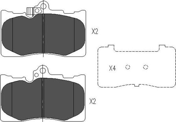 Kavo Parts KBP-9085 - Bremžu uzliku kompl., Disku bremzes autodraugiem.lv