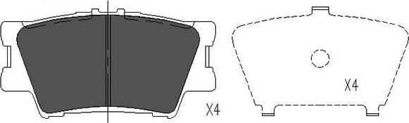 Kavo Parts KBP-9086 - Bremžu uzliku kompl., Disku bremzes autodraugiem.lv