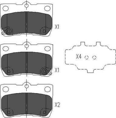 Kavo Parts KBP-9083 - Bremžu uzliku kompl., Disku bremzes autodraugiem.lv