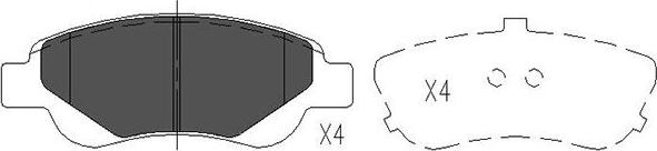 Kavo Parts KBP-9024 - Bremžu uzliku kompl., Disku bremzes autodraugiem.lv