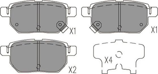 Kavo Parts KBP-9144 - Bremžu uzliku kompl., Disku bremzes autodraugiem.lv