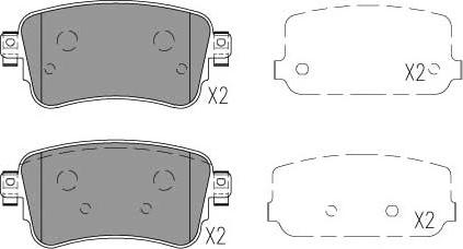 Kavo Parts KBP-9154 - Bremžu uzliku kompl., Disku bremzes autodraugiem.lv