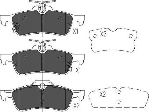 Kavo Parts KBP-9106 - Bremžu uzliku kompl., Disku bremzes autodraugiem.lv