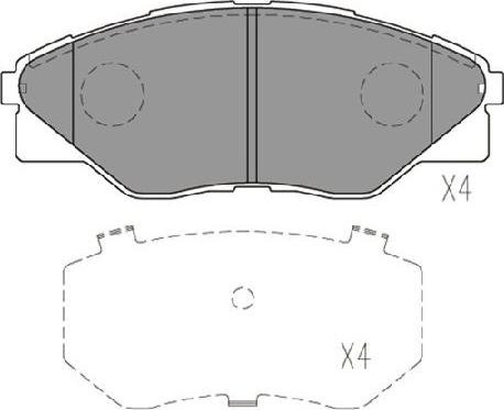 Kavo Parts KBP-9135 - Bremžu uzliku kompl., Disku bremzes autodraugiem.lv