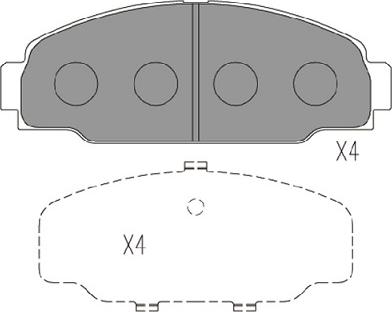 Kavo Parts KBP-9131 - Bremžu uzliku kompl., Disku bremzes autodraugiem.lv