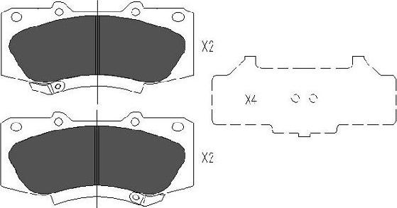 Kavo Parts KBP-9133 - Bremžu uzliku kompl., Disku bremzes autodraugiem.lv