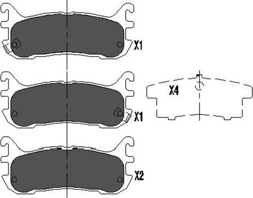 Kavo Parts KBP-4539 - Bremžu uzliku kompl., Disku bremzes autodraugiem.lv