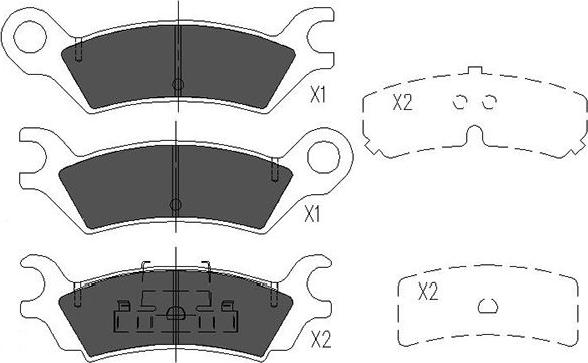 Kavo Parts KBP-4538 - Bremžu uzliku kompl., Disku bremzes autodraugiem.lv