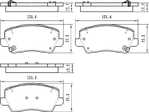 Kavo Parts KBP-4579 - Bremžu uzliku kompl., Disku bremzes autodraugiem.lv