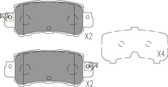 Kavo Parts KBP-4573 - Bremžu uzliku kompl., Disku bremzes autodraugiem.lv