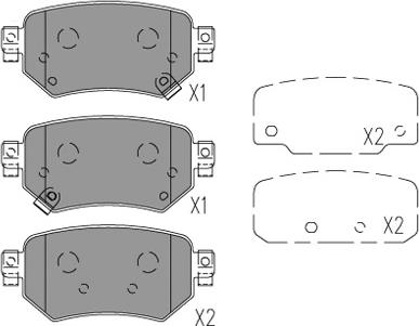 Kavo Parts KBP-4577 - Bremžu uzliku kompl., Disku bremzes autodraugiem.lv