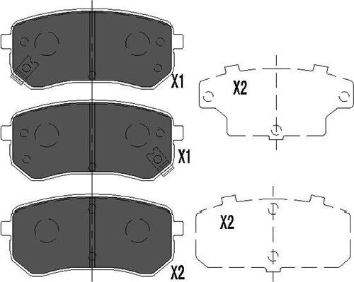 Kavo Parts KBP-4005 - Bremžu uzliku kompl., Disku bremzes autodraugiem.lv