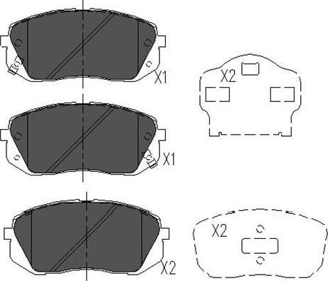 Kavo Parts KBP-4018 - Bremžu uzliku kompl., Disku bremzes autodraugiem.lv