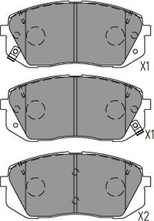 Kavo Parts KBP-4031 - Bremžu uzliku kompl., Disku bremzes autodraugiem.lv