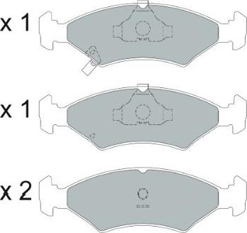 Kavo Parts KBP-4026 - Bremžu uzliku kompl., Disku bremzes autodraugiem.lv