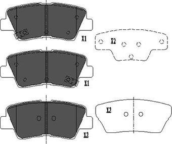 Kavo Parts KBP-4022 - Bremžu uzliku kompl., Disku bremzes autodraugiem.lv