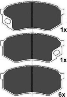 Kavo Parts KBP-5544 - Bremžu uzliku kompl., Disku bremzes autodraugiem.lv