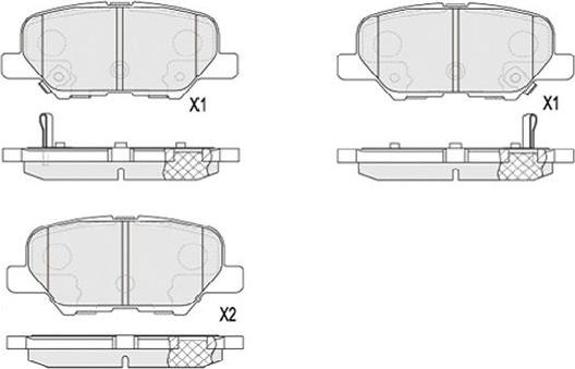 Kavo Parts KBP-5551 - Bremžu uzliku kompl., Disku bremzes autodraugiem.lv