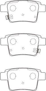 Kavo Parts KBP-5561 - Bremžu uzliku kompl., Disku bremzes autodraugiem.lv