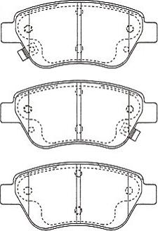 Kavo Parts KBP-5562 - Bremžu uzliku kompl., Disku bremzes autodraugiem.lv