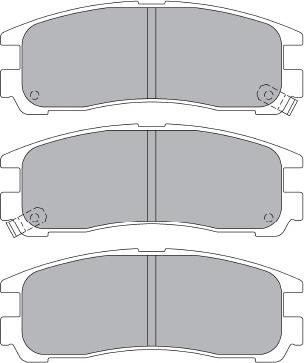 Kavo Parts KBP-5509 - Bremžu uzliku kompl., Disku bremzes autodraugiem.lv