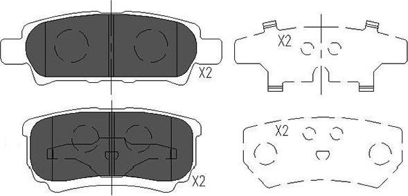 Kavo Parts KBP-5518 - Bremžu uzliku kompl., Disku bremzes autodraugiem.lv