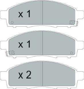 Kavo Parts KBP-6599 - Bremžu uzliku kompl., Disku bremzes autodraugiem.lv