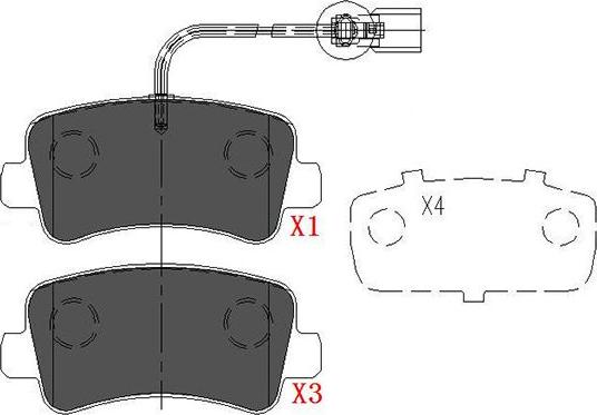 Kavo Parts KBP-6590 - Bremžu uzliku kompl., Disku bremzes autodraugiem.lv