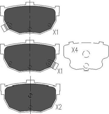 Kavo Parts KBP-6544 - Bremžu uzliku kompl., Disku bremzes autodraugiem.lv