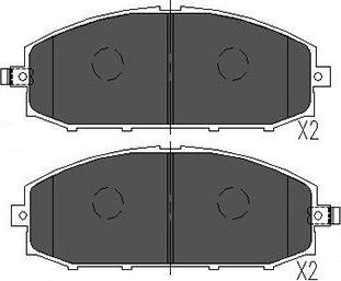 Kavo Parts KBP-6540 - Bremžu uzliku kompl., Disku bremzes autodraugiem.lv