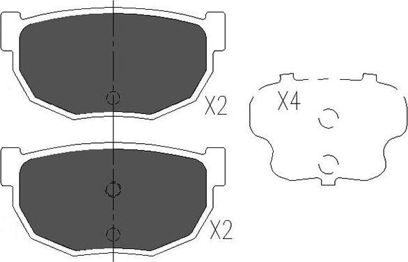 Kavo Parts KBP-6541 - Bremžu uzliku kompl., Disku bremzes autodraugiem.lv