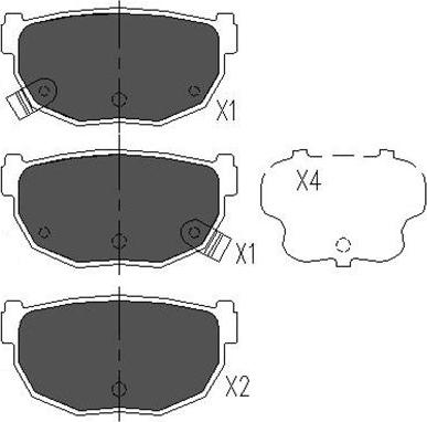 Kavo Parts KBP-6542 - Bremžu uzliku kompl., Disku bremzes autodraugiem.lv