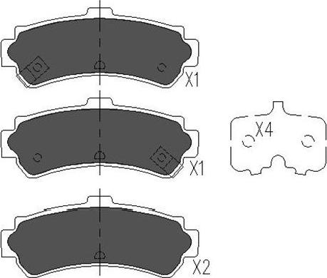 Kavo Parts KBP-6550 - Bremžu uzliku kompl., Disku bremzes autodraugiem.lv