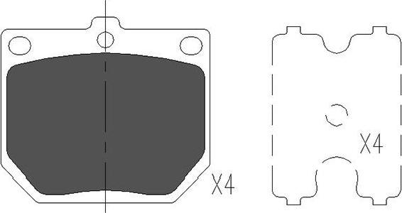 Kavo Parts KBP-6569 - Bremžu uzliku kompl., Disku bremzes autodraugiem.lv