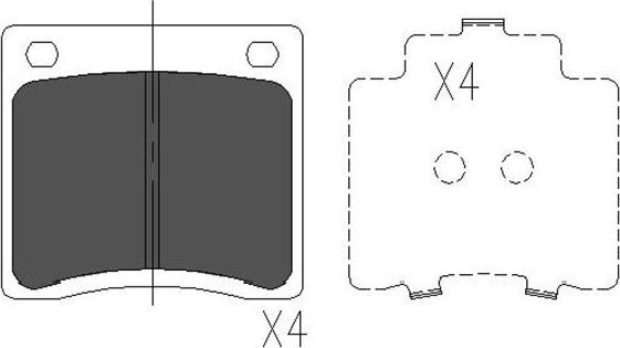 Kavo Parts KBP-6568 - Bremžu uzliku kompl., Disku bremzes autodraugiem.lv