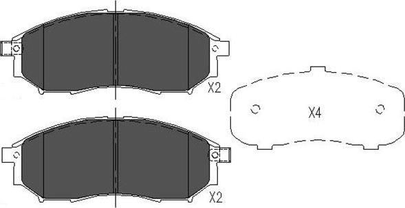 Kavo Parts KBP-6567 - Bremžu uzliku kompl., Disku bremzes autodraugiem.lv