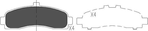 Kavo Parts KBP-6505 - Bremžu uzliku kompl., Disku bremzes autodraugiem.lv